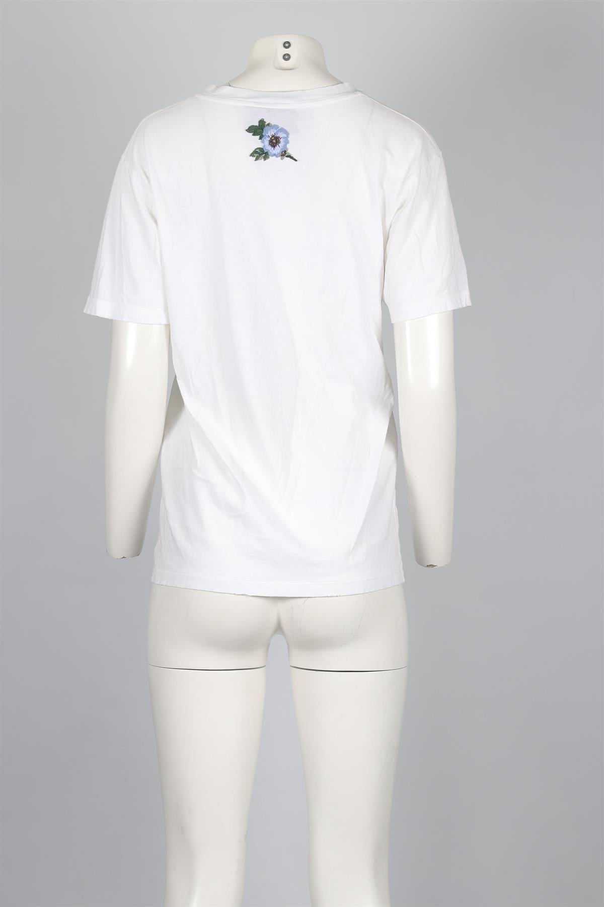 GUCCI WHITE COTTON T-SHIRT XXSMALL