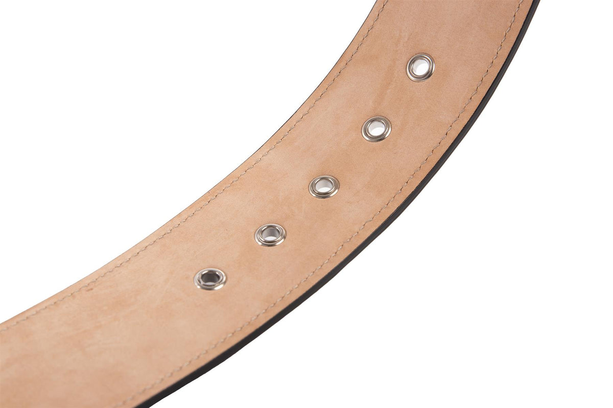 ALEXANDER MCQUEEN BLACK LEATHER WAIST BELT 85CM