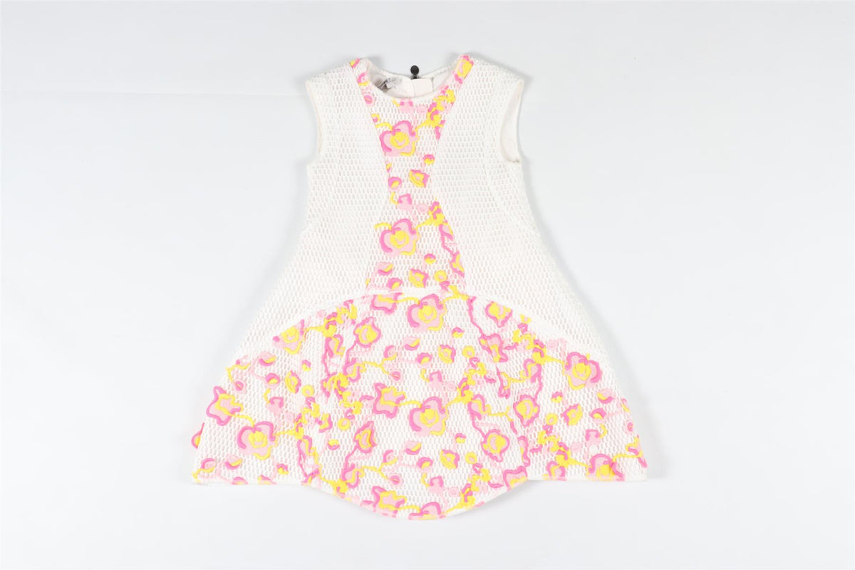 CHRISTIAN DIOR WHITE KIDS GIRLS COTTON DRESS 4 YEARS