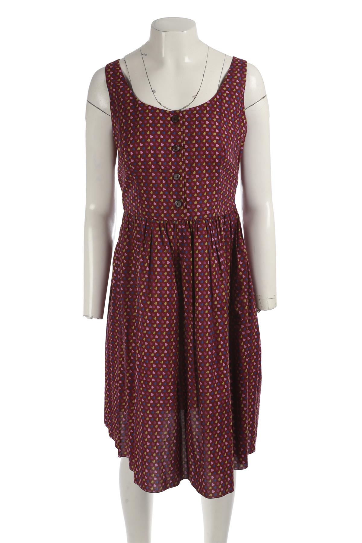 PRADA MULTI COTTON MIDI DRESS IT 42 UK 10