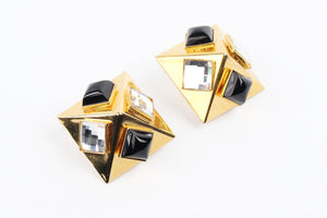 ALESSANDRA RICH GOLD CLIP EARRINGS