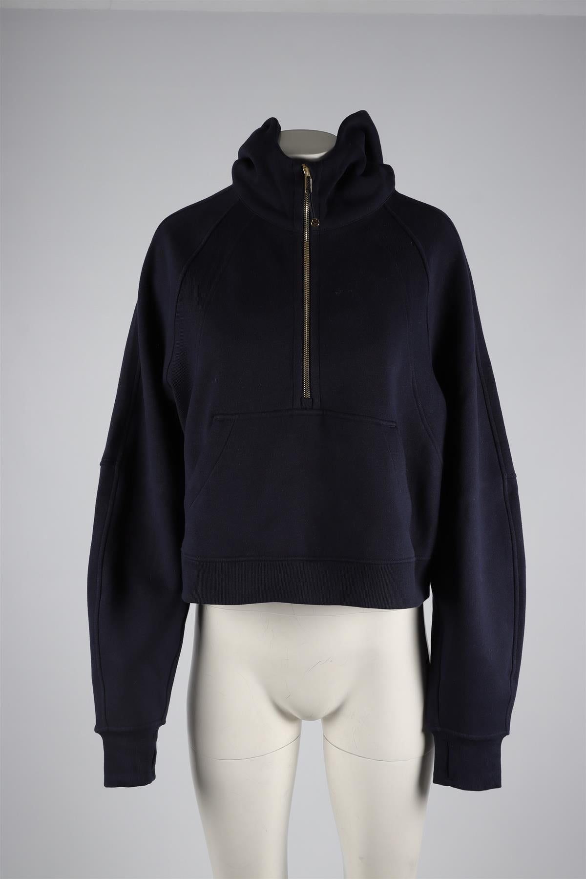 LULULEMON NAVY COTTON HOODIE MEDIUM/LARGE