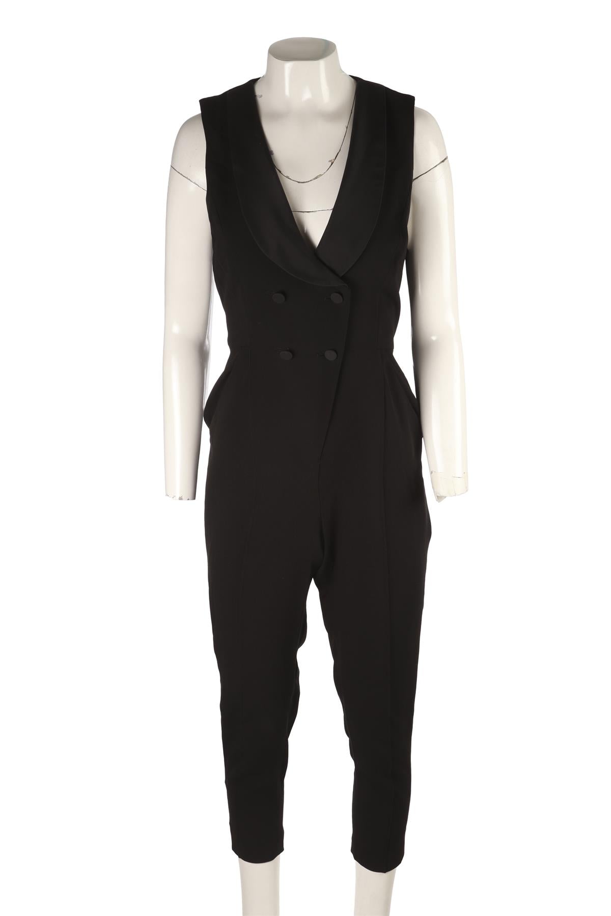 BLACK CREPE JUMPSUIT