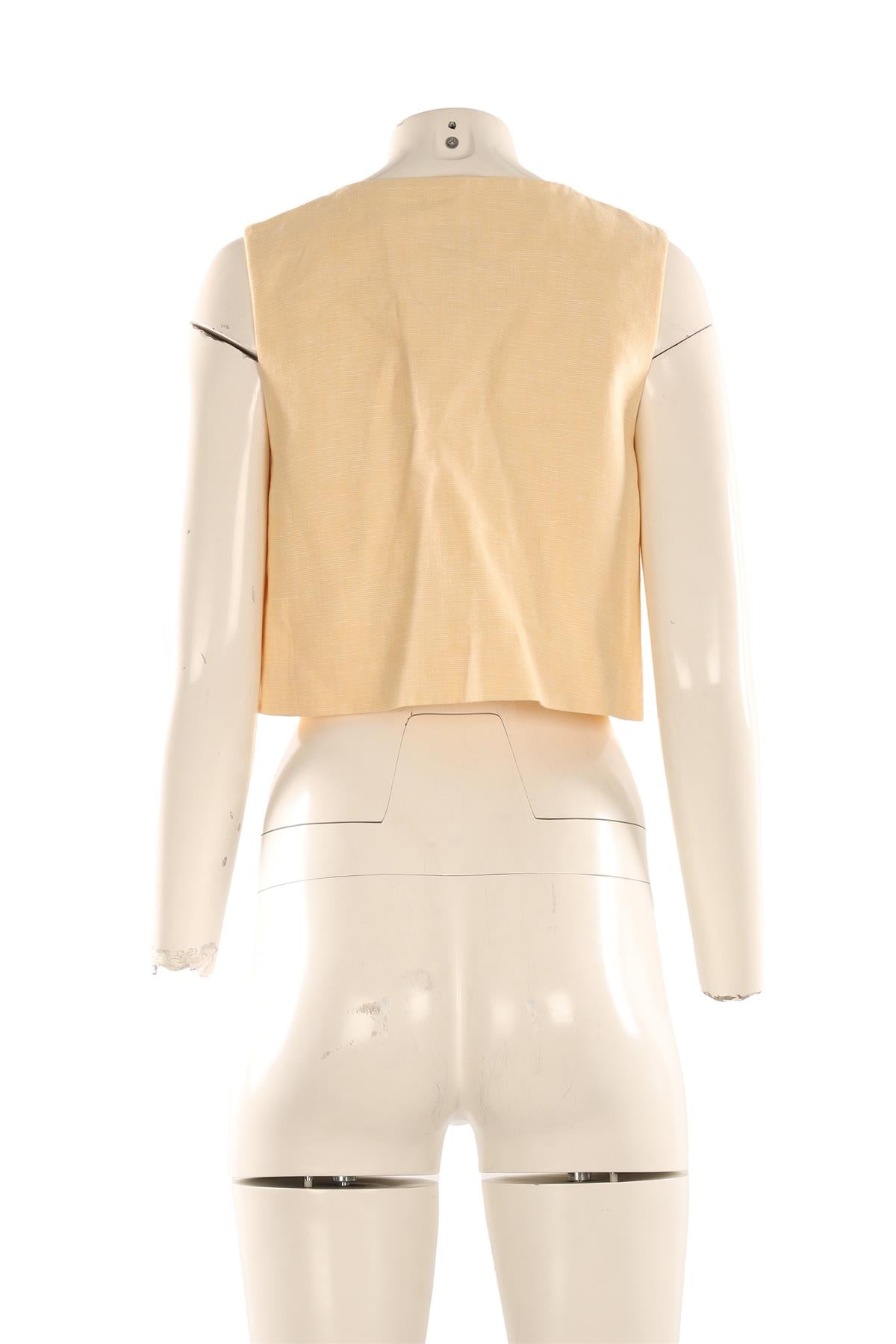 POSSE YELLOW LINEN TOP SMALL