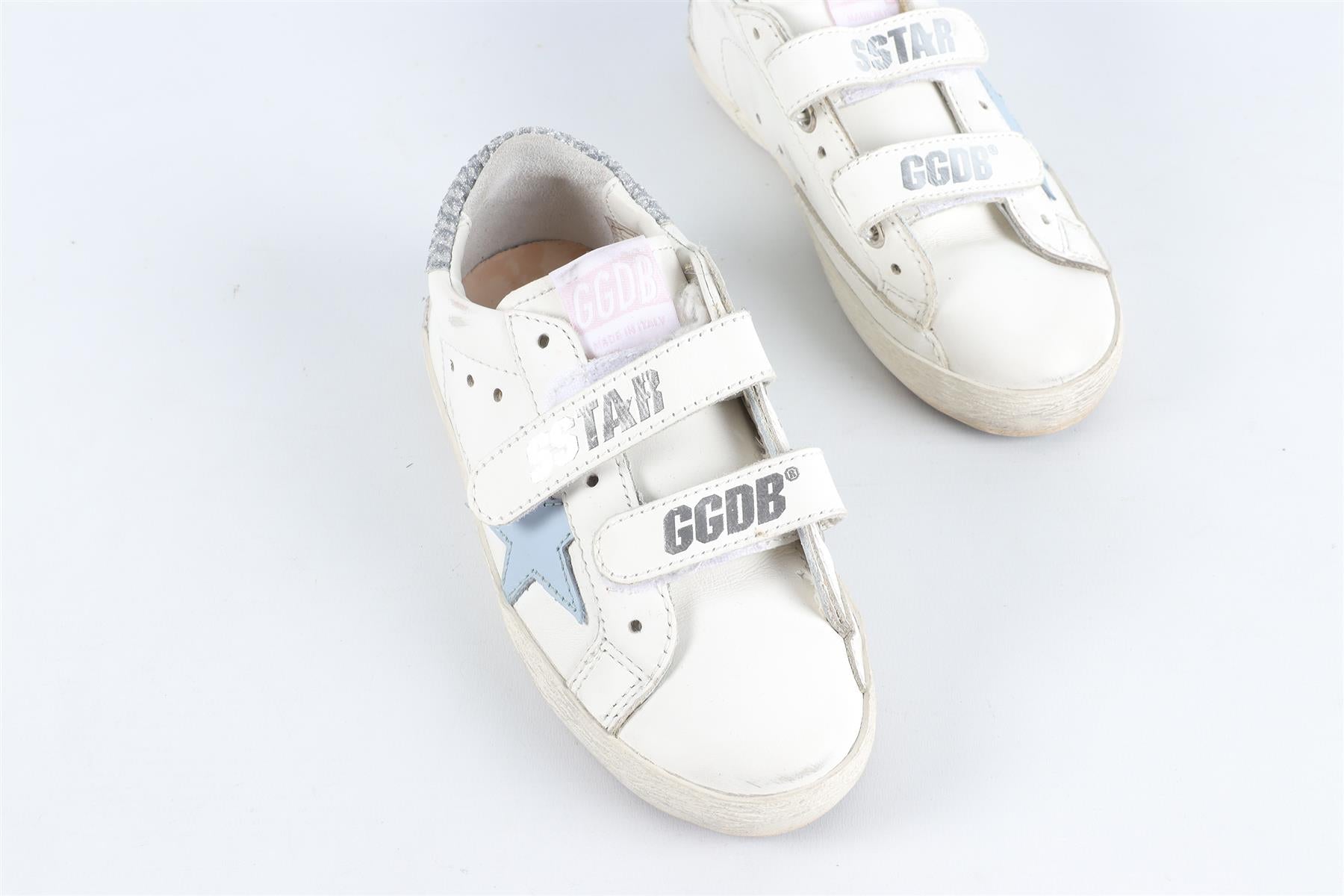 GOLDEN GOOSE DELUXE BRAND WHITE KIDS GIRLS SNEAKERS EU 27 UK 9 US 10