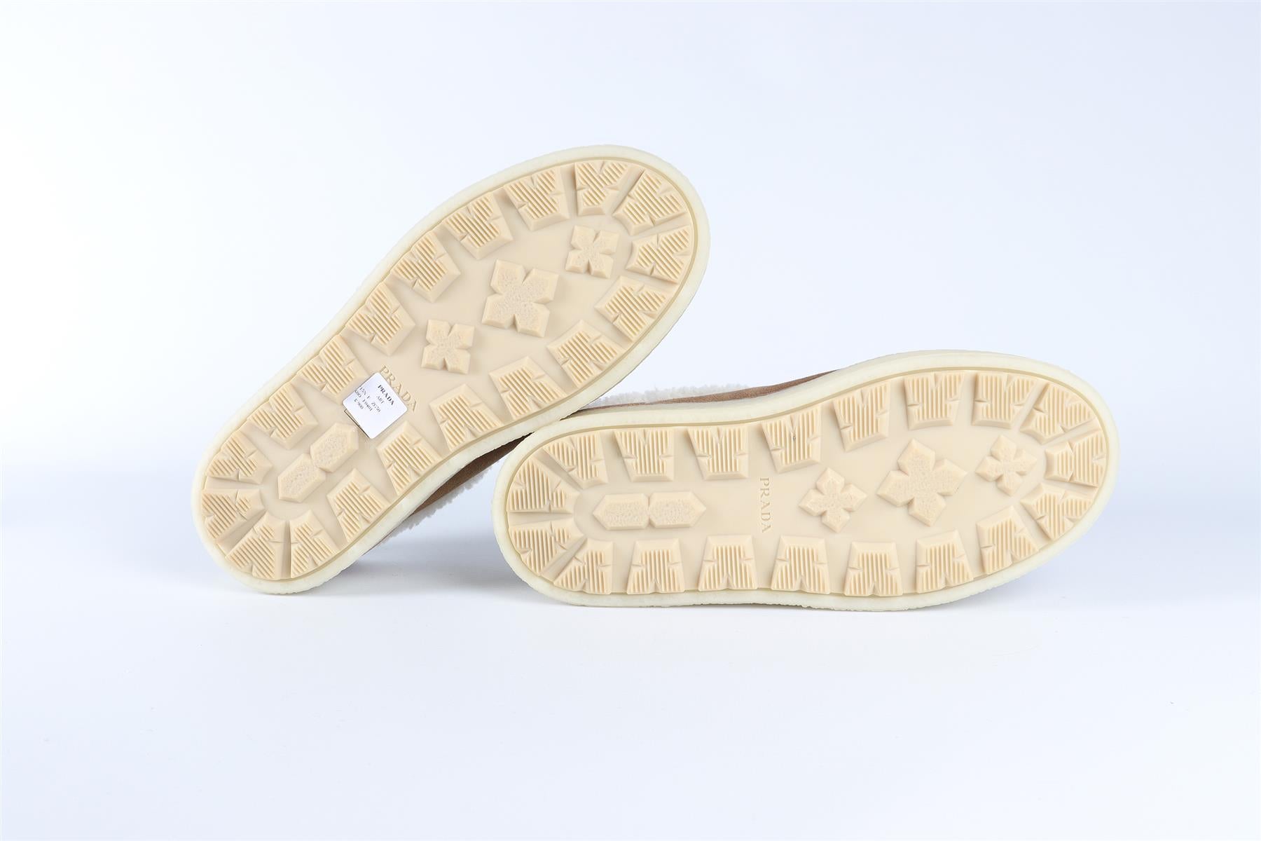 PRADA TAN EVOLVE SUEDE PLATFORM MULES EU 36 UK 3 US 6