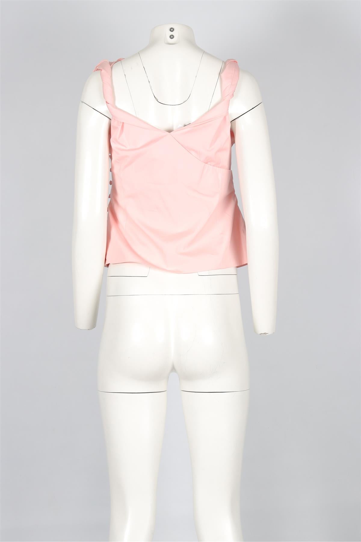 JACQUEMUS PINK COTTON TOP FR 40 UK 12