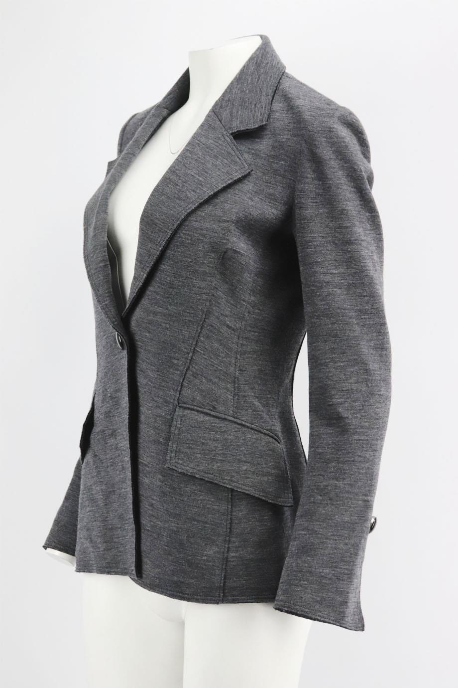 PROENZA SCHOULER WOOL BLEND JERSEY BLAZER US 6 UK 10