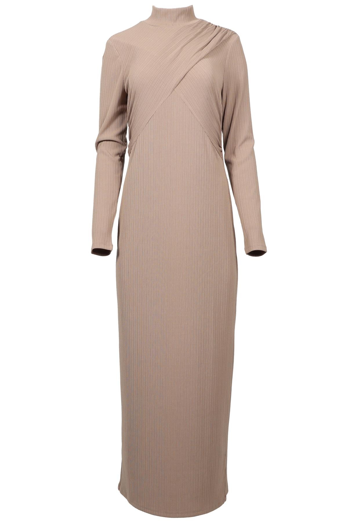 REFORMATION BEIGE JERSEY MAXI DRESS LARGE