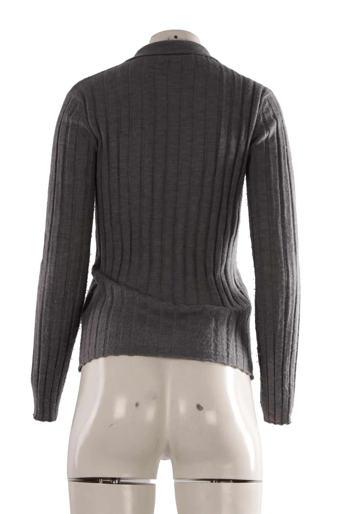 GREY CASHMERE CARDIGAN