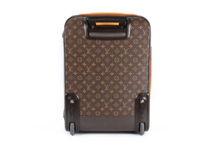 LOUIS VUITTON BROWN 2013 PEGASE LEGERE 55 MONOGRAM COATED CANVAS SUITCASE