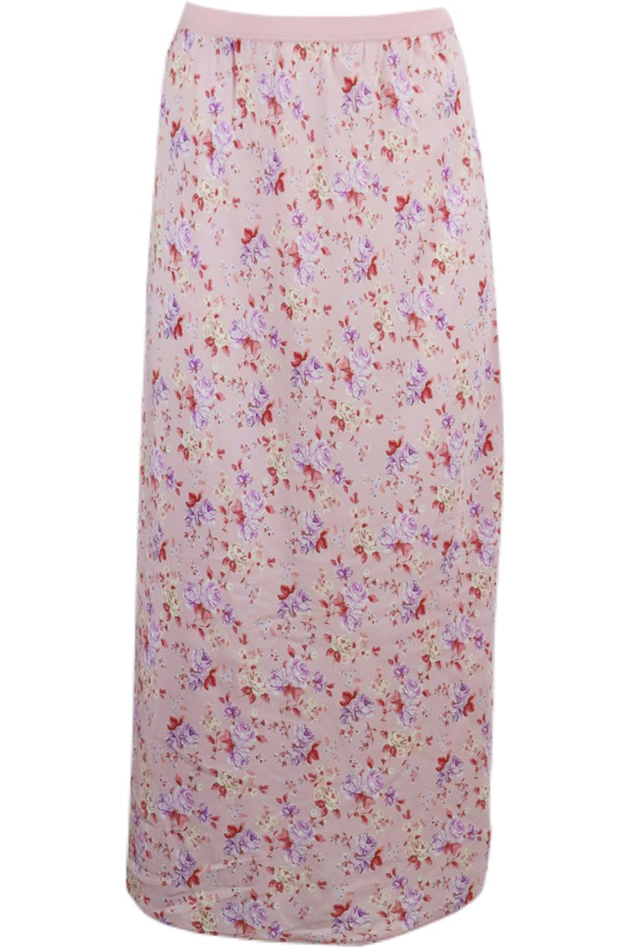 LOVESHACKFANCY FLORAL PRINT SILK MIDI SKIRT SMALL