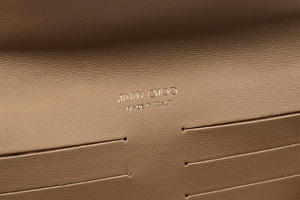 JIMMY CHOO GOLD LEATHER SHOULDER BAG