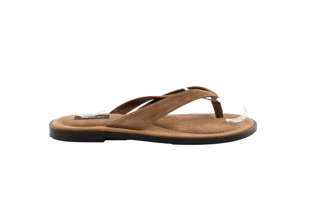 A.EMERY BROWN MORGAN SUEDE FLIP FLOPS EU 38 UK 5 US 8