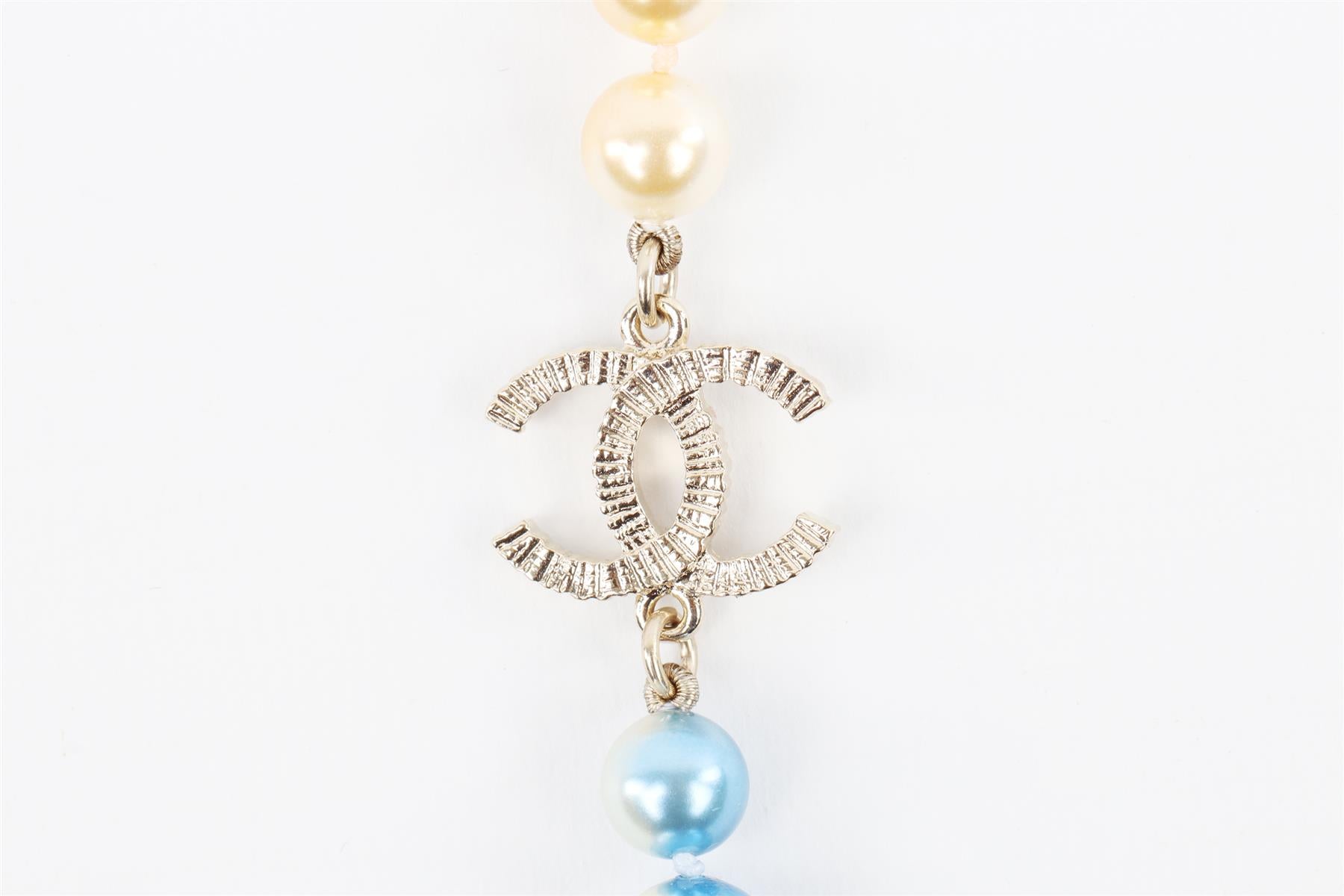 CHANEL MULTI 2017 CC PEARL NECKLACE