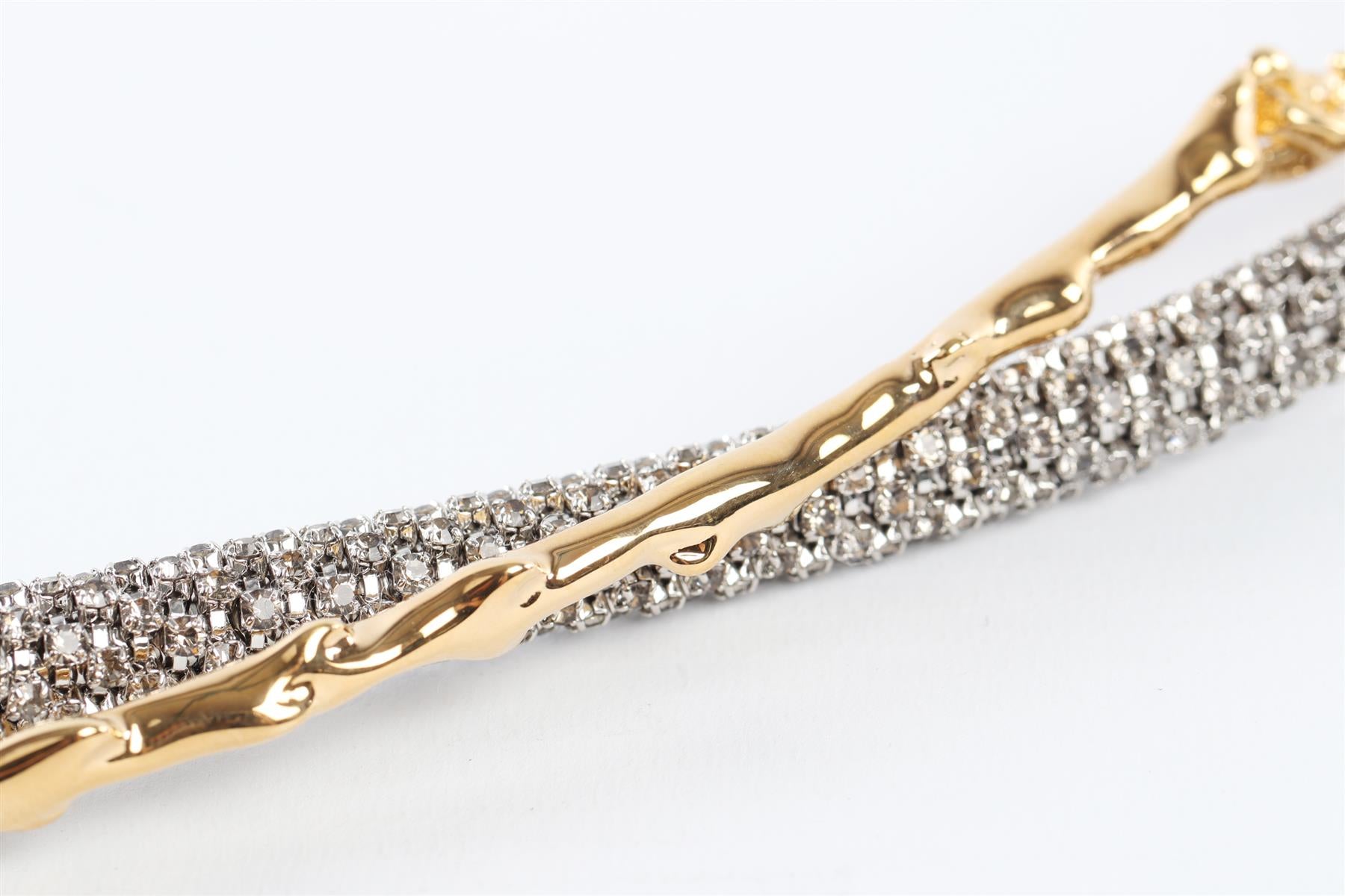 CHLOÉ GOLD DARIA CRYSTAL WAIST BELT