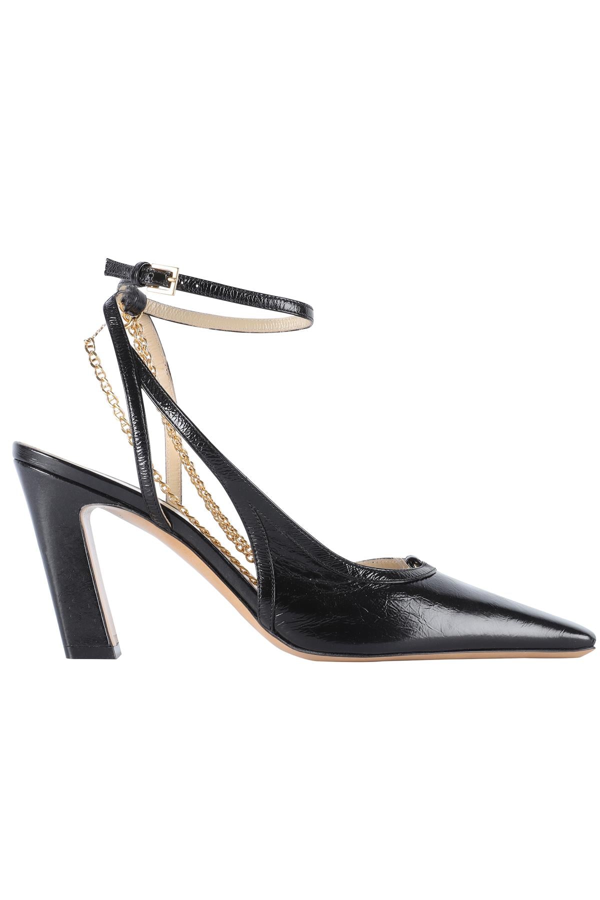 KHAITE BLACK MARFA LEATHER PUMPS EU 38.5 UK 5.5 US 8.5