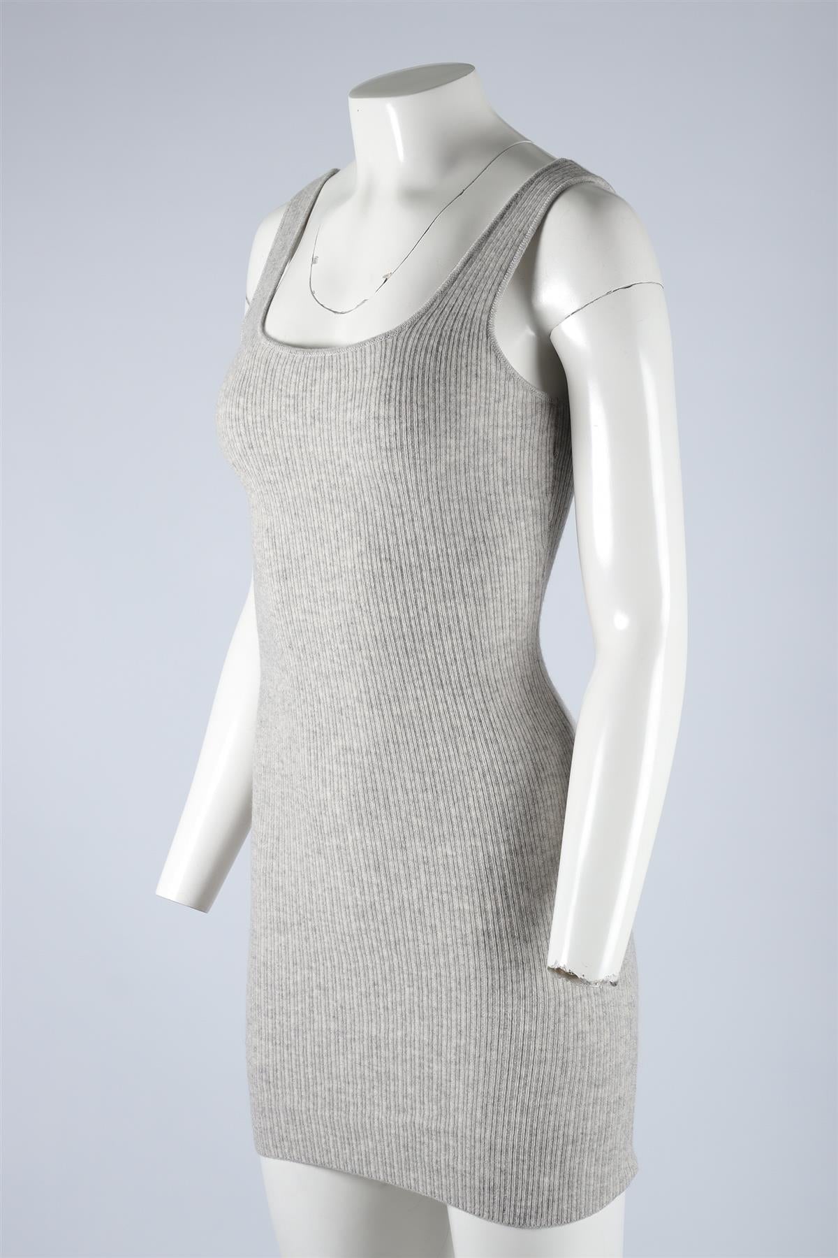 SABLYN GREY CASHMERE MINI DRESS XSMALL