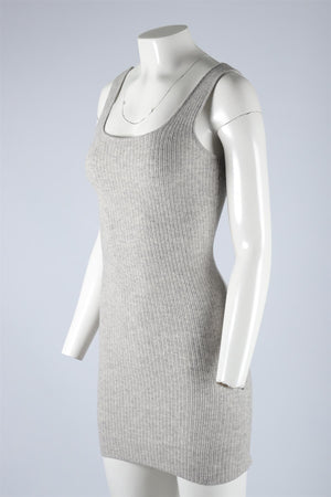 SABLYN GREY CASHMERE MINI DRESS XSMALL