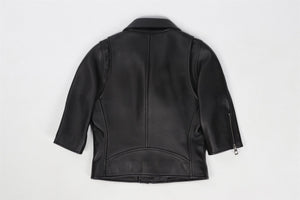 LOEWE BLACK LEATHER JACKET FR 36 UK 8