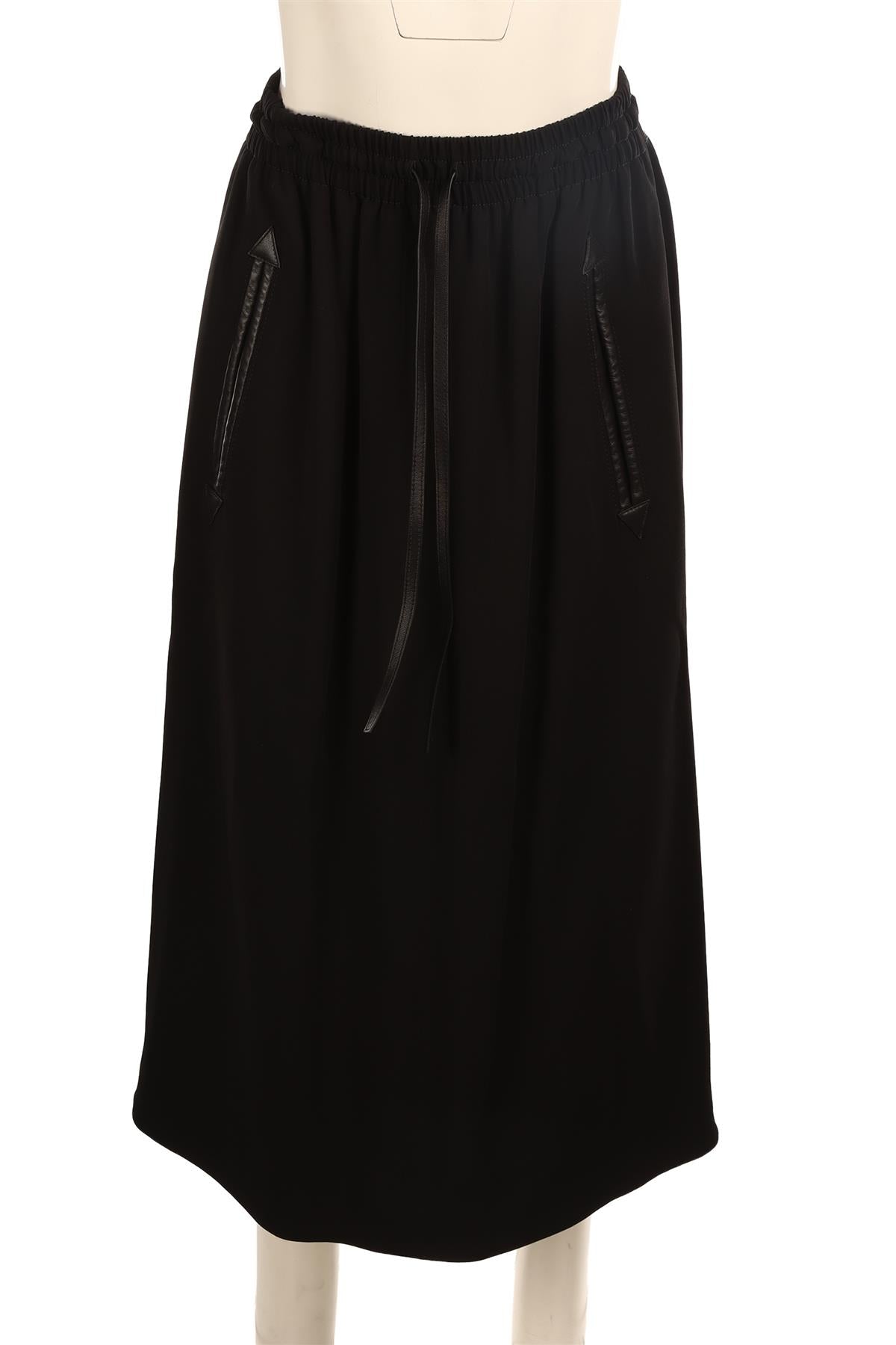 GUCCI BLACK CREPE MIDI SKIRT IT 40 UK 8