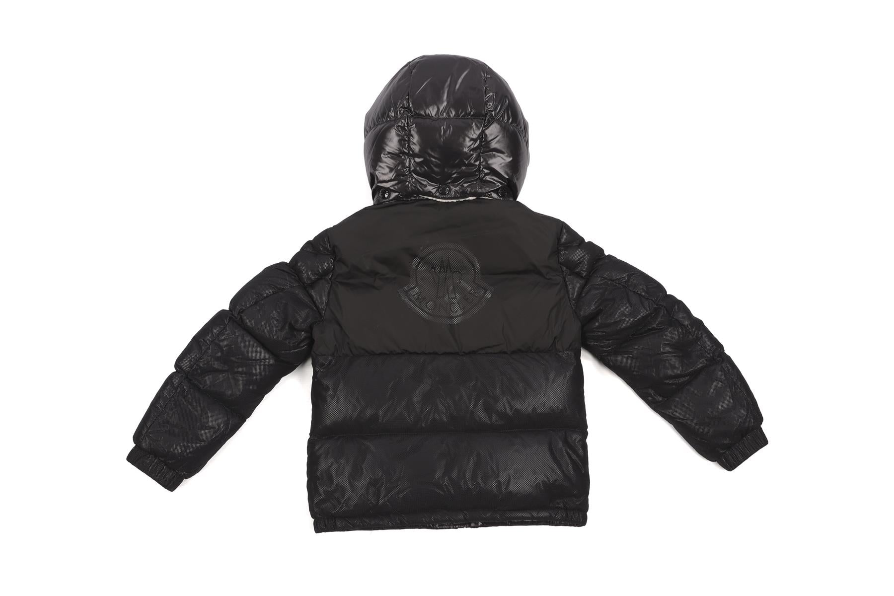 MONCLER BLACK KIDS BOYS JACKET 10 YEARS