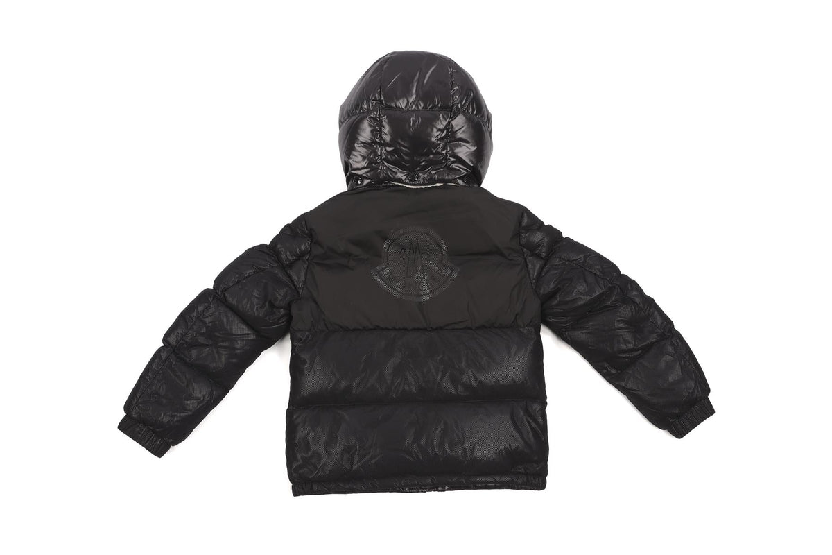 MONCLER BLACK KIDS BOYS JACKET 10 YEARS