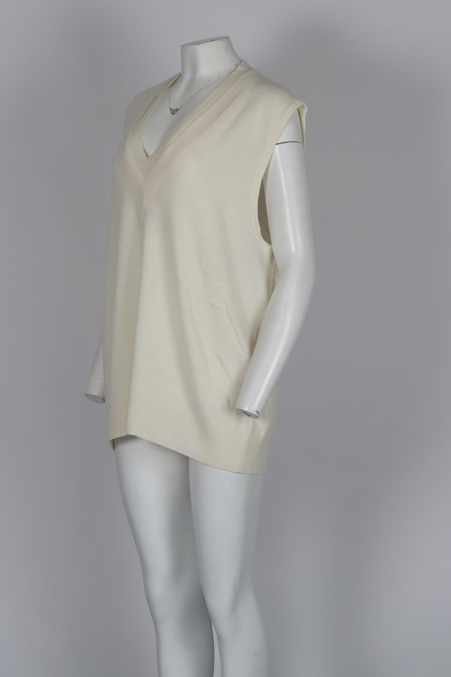 CHRISTOPHER ESBER WOOL AND CASHMERE BLEND SWEATER MEDIUM