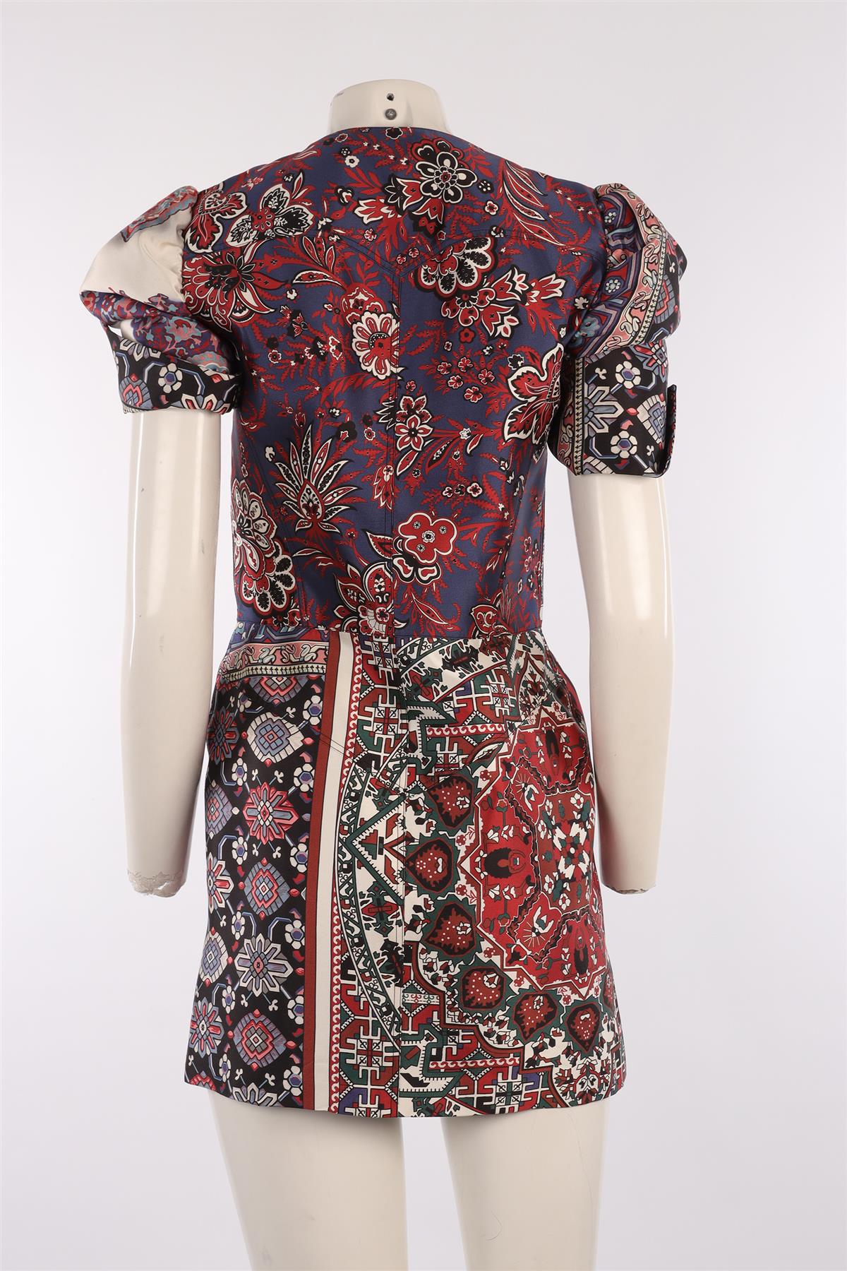 LOUIS VUITTON MULTI 2016 SILK MINI DRESS FR 38 UK 10