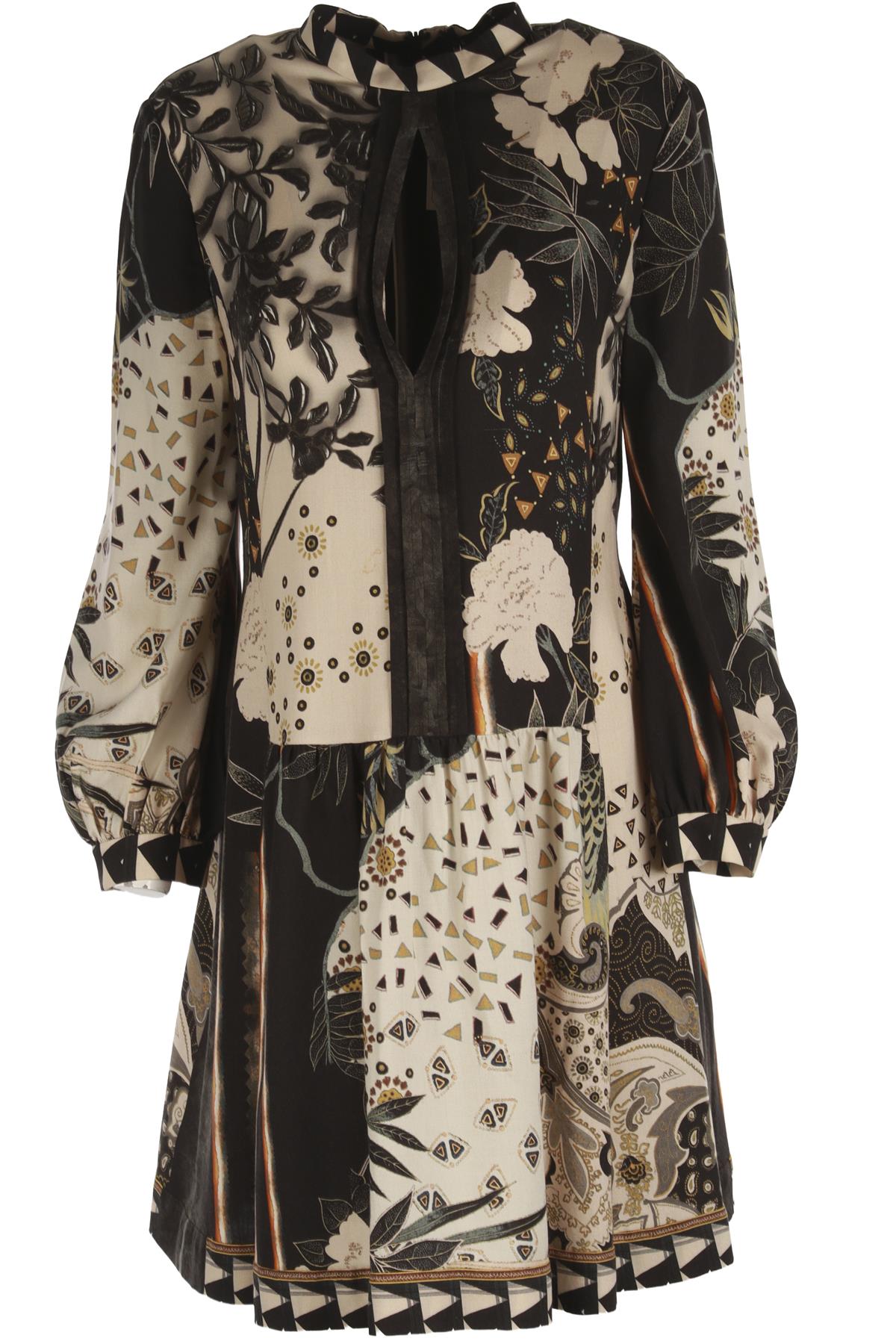 ETRO BLACK WOOL MINI DRESS IT 44 UK 12