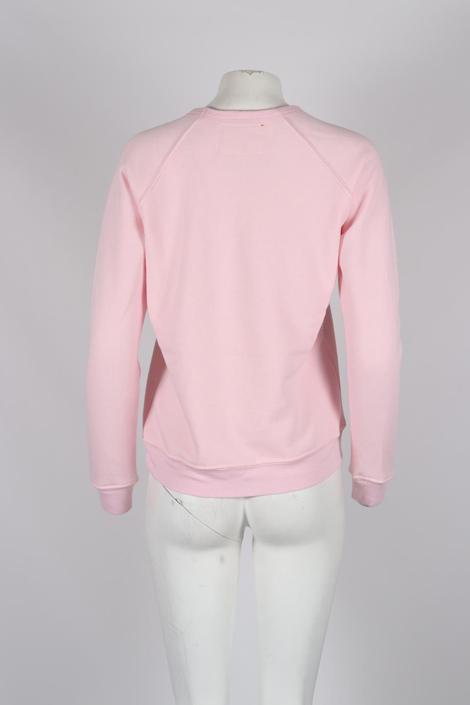 C.BONZ EMBROIDERED COTTON JERSEY SWEATSHIRT SMALL