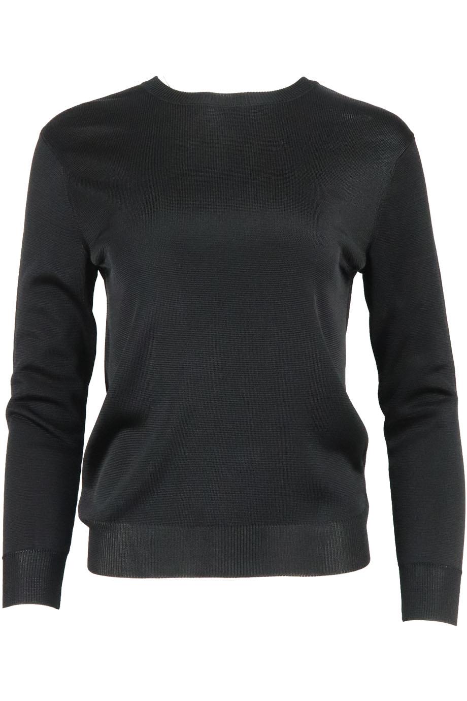 CUSHNIE ET OCHS OPEN BACK STRETCH KNIT SWEATER SMALL