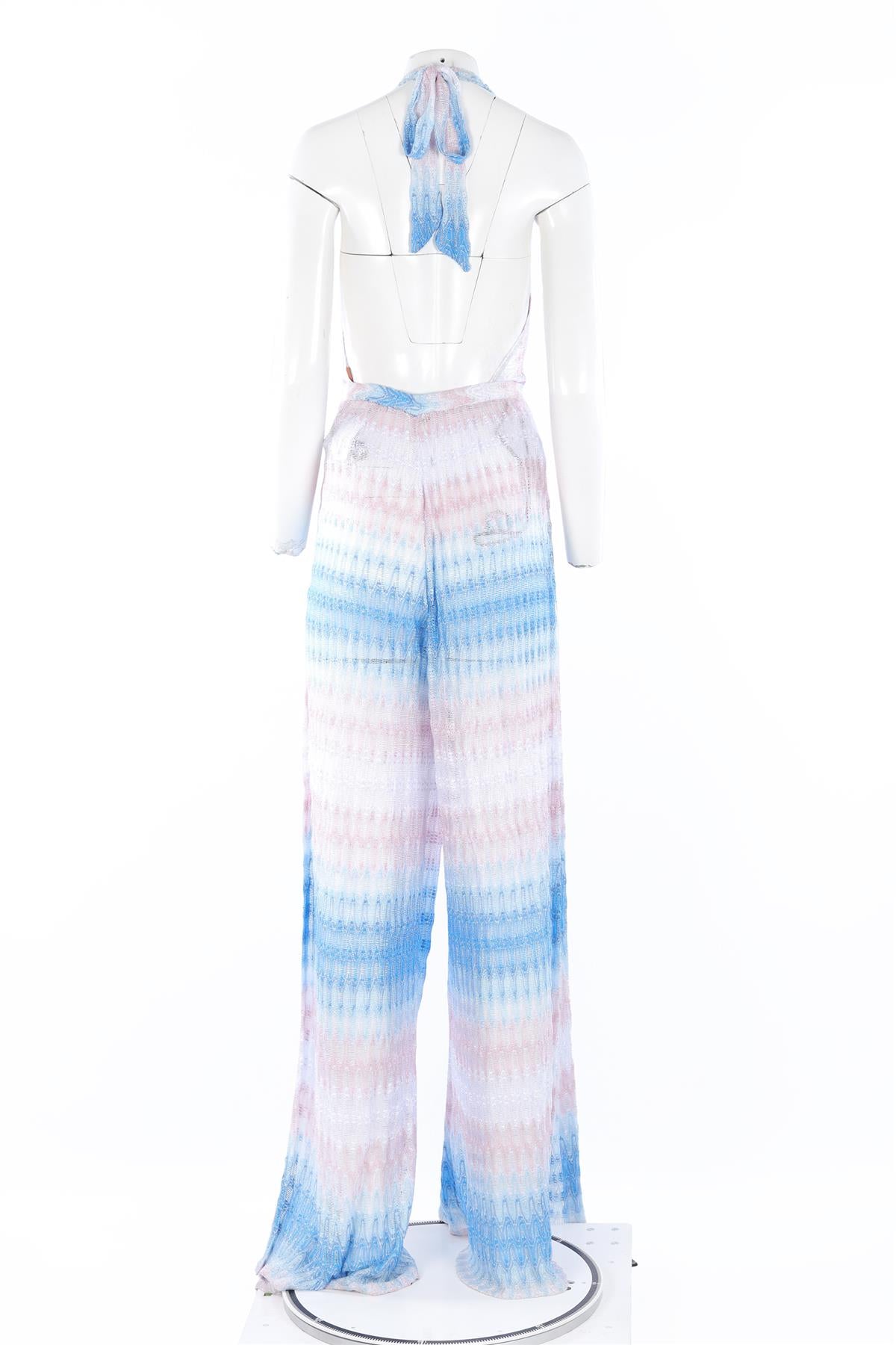 MISSONI BLUE CROCHET JUMPSUIT IT 40 UK 8