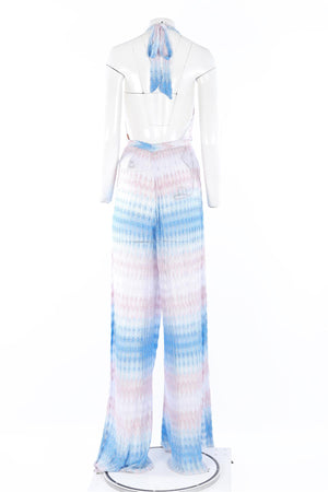 MISSONI BLUE CROCHET JUMPSUIT IT 40 UK 8