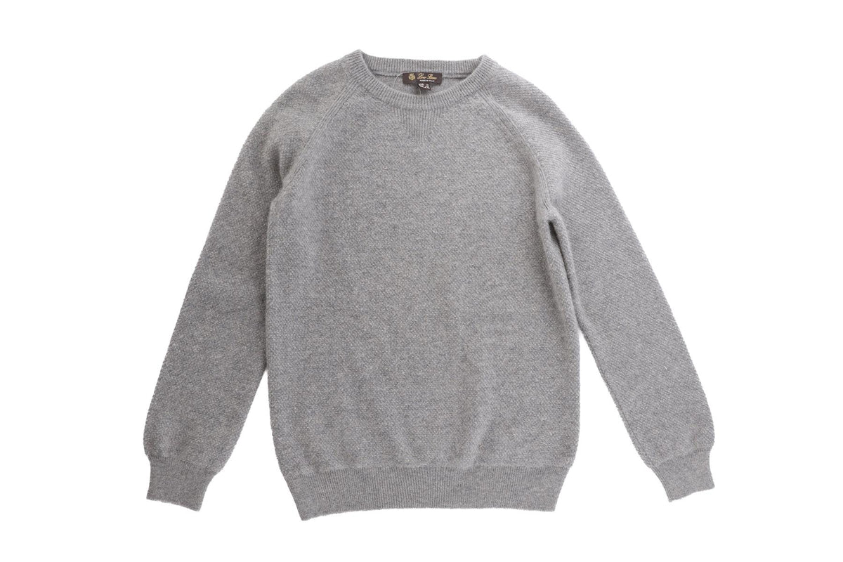 LORO PIANA GREY KIDS BOYS SWEATER 10 YEARS