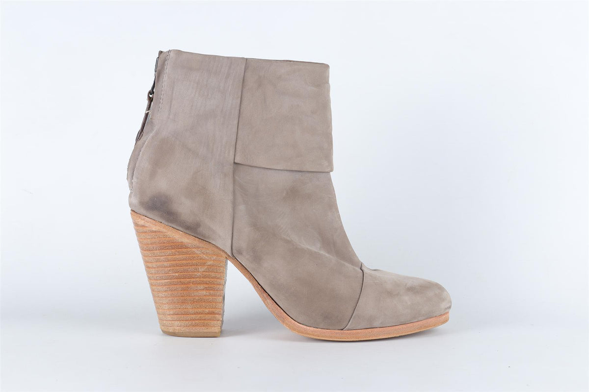 RAG & BONE GREY SUEDE ANKLE BOOTS EU 38 UK 5 US 8