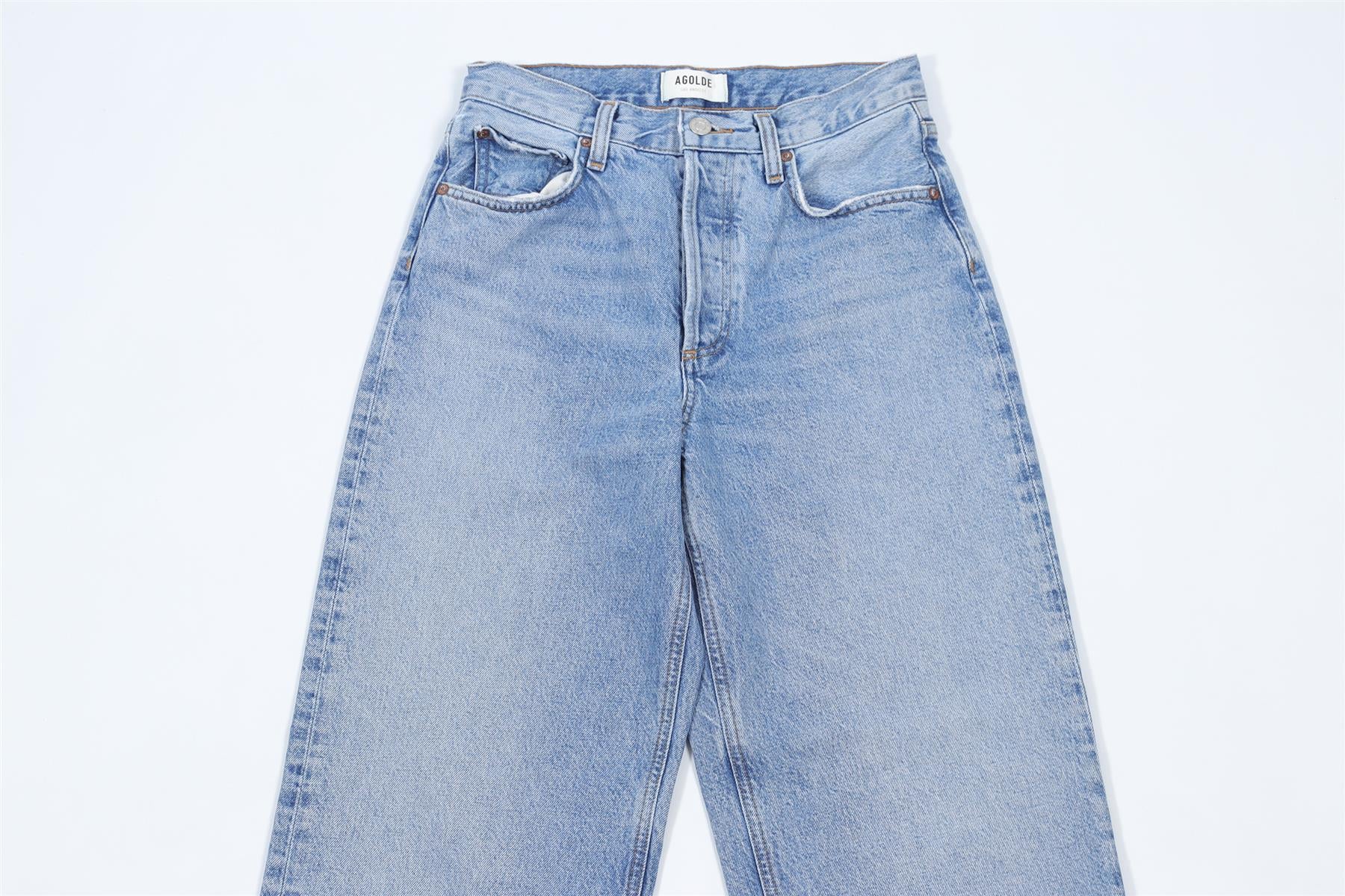 AGOLDE BLUE DENIM JEANS W24 UK 6
