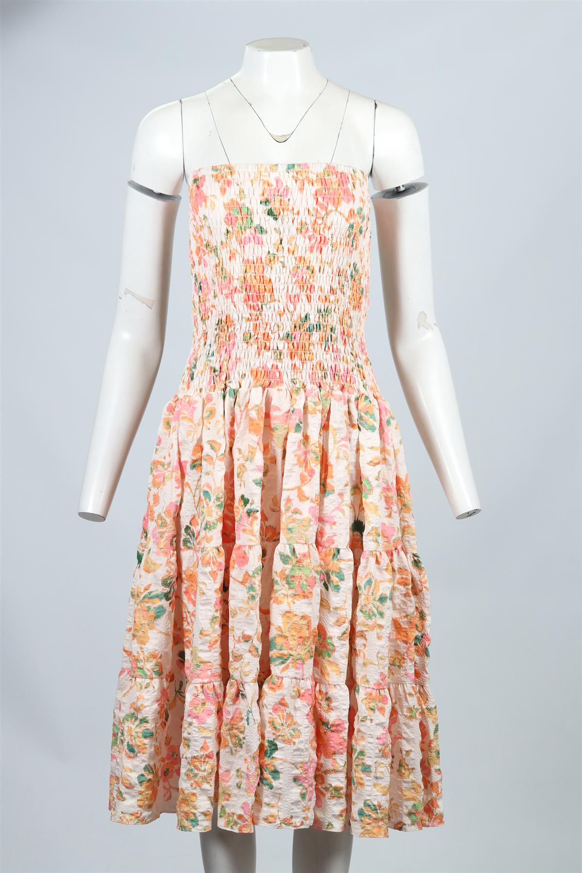 MISA LOS ANGELES SATIN MIDI DRESS MEDIUM