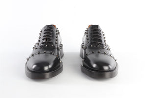 VALENTINO GARAVANI BLACK LEATHER OXFORD SHOES EU 40 UK 7 US 10
