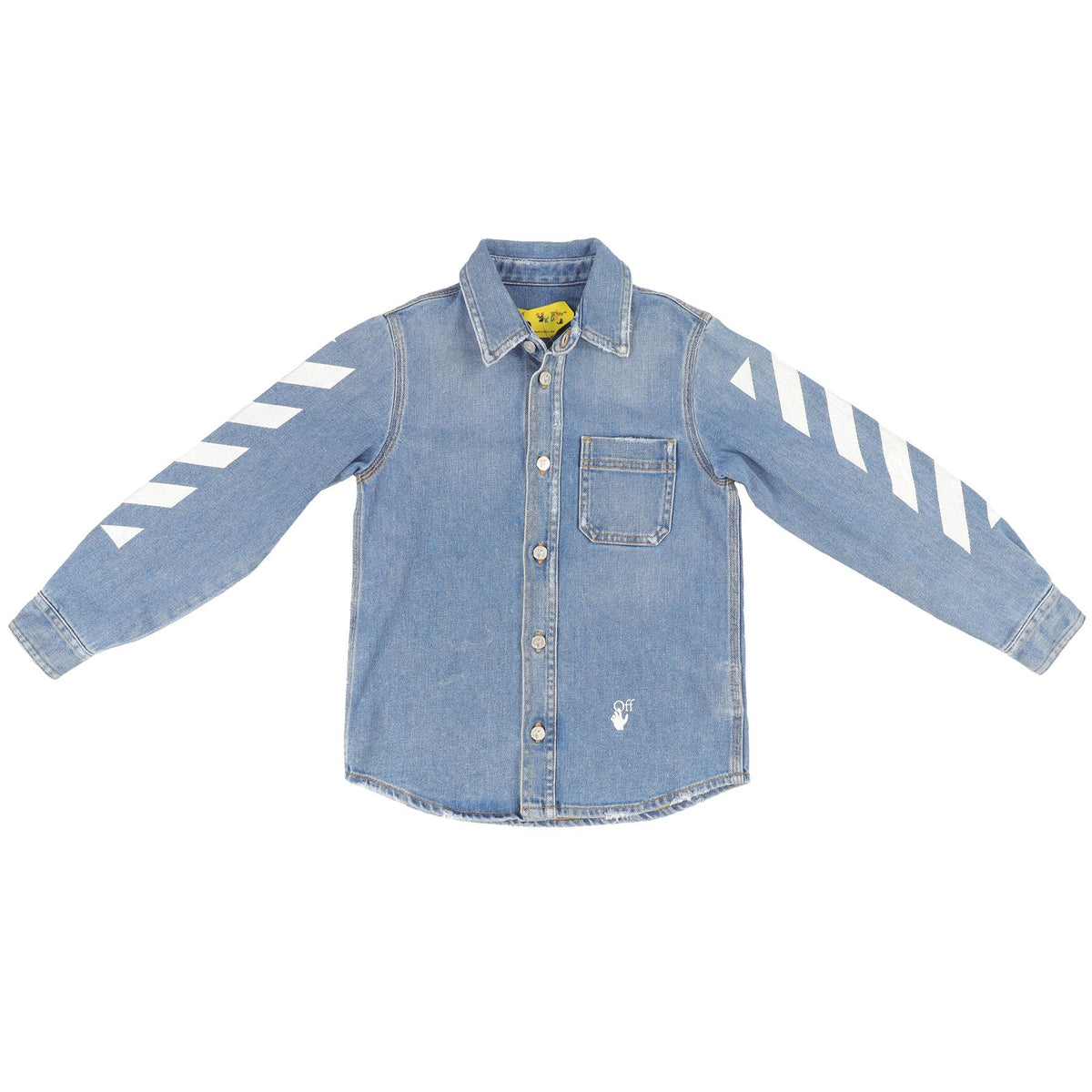 OFF-WHITE BLUE KIDS BOYS SHIRT 8 YEARS