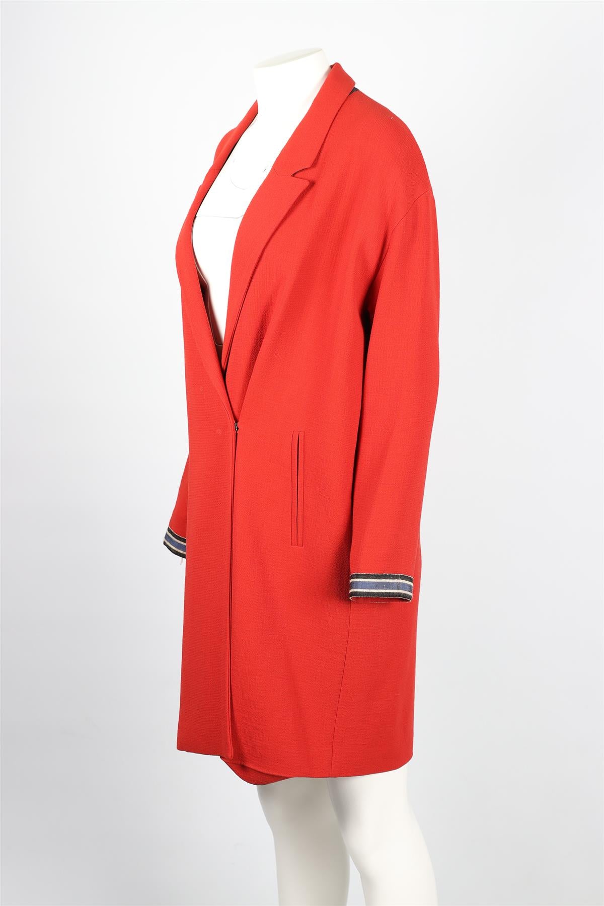 FORTE FORTE WOOL RED COAT UK 10