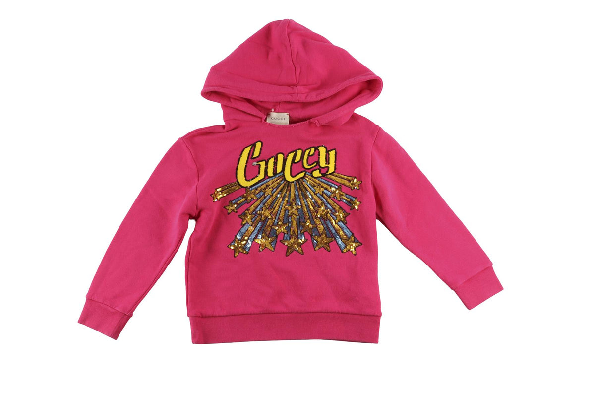 GUCCI PINK KIDS GIRLS HOODIE 5 YEARS