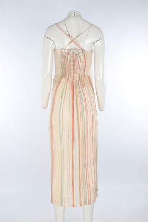 ACE & JIG MULTI COTTON MAXI DRESS SMALL