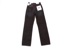 RE/DONE BROWN HIGH RISE STRAIGHT LEG JEANS W24 UK 6