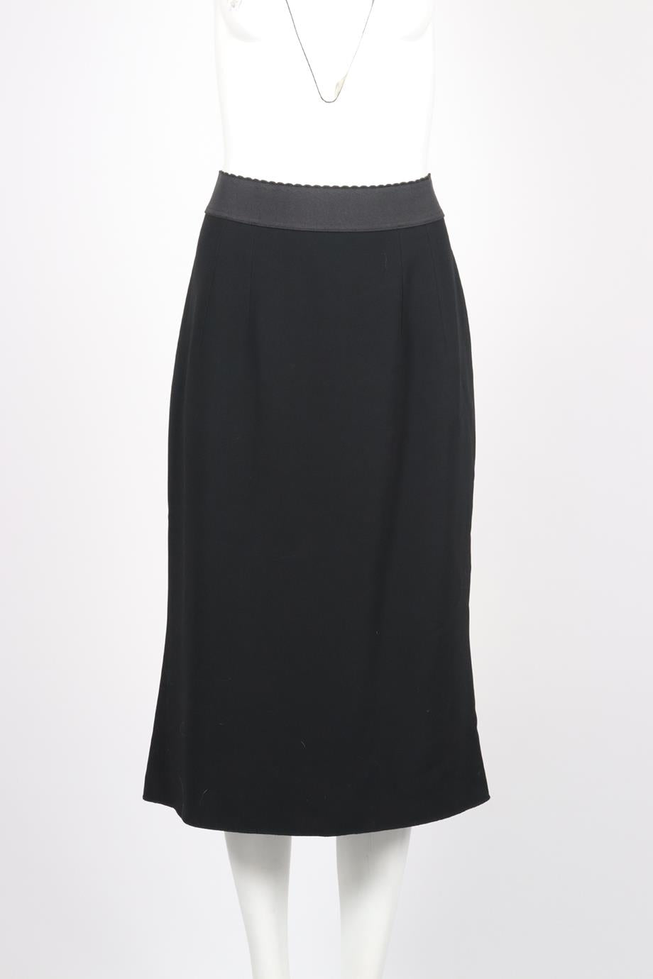 DOLCE AND GABBANA CREPE MIDI SKIRT IT 46 UK 14