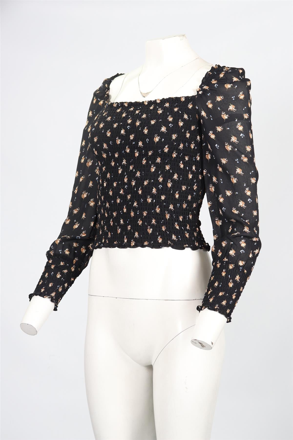 MAJE CREPE TOP FR 36 UK 8