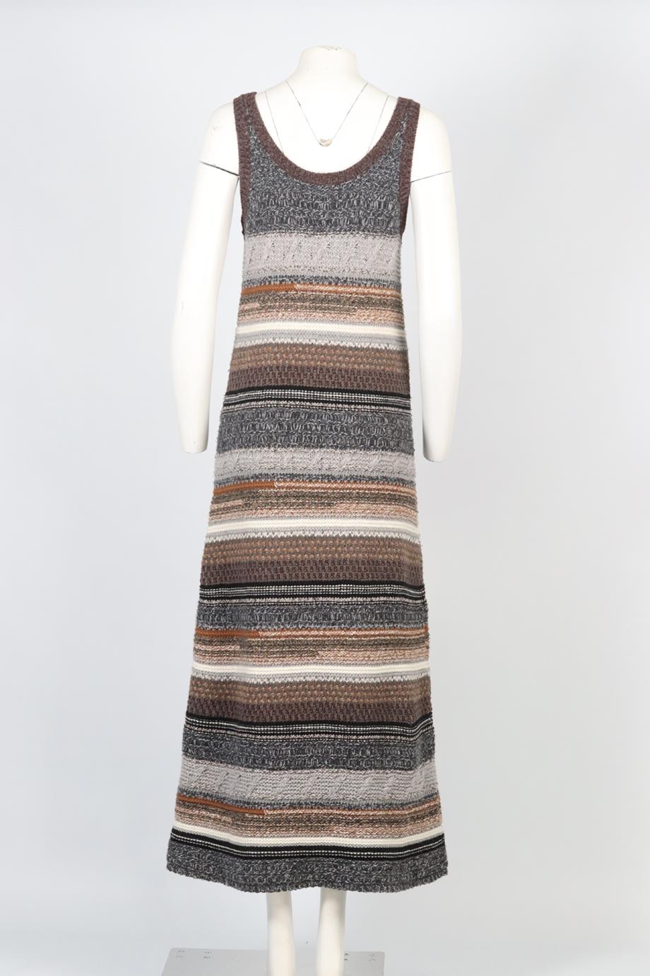 CHLOÉ WOOL AND CASHMERE BLEND MAXI DRESS MEDIUM