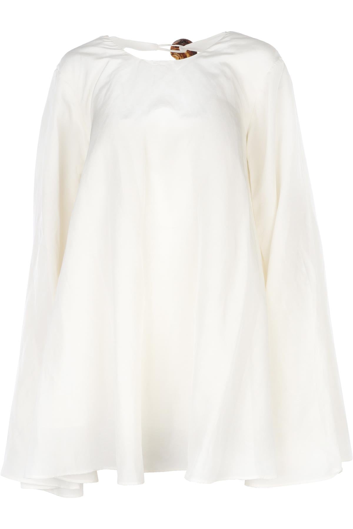 Magala White Linen Mini Dress One Size