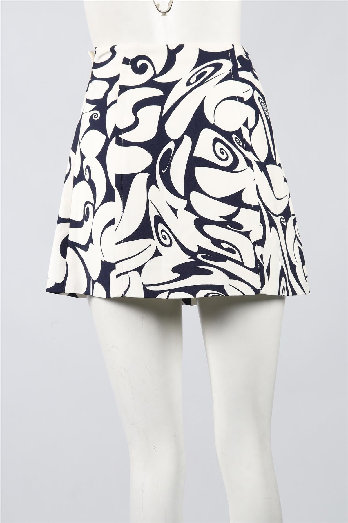 MIU MIU CREPE MINI SKIRT IT 36 UK 4