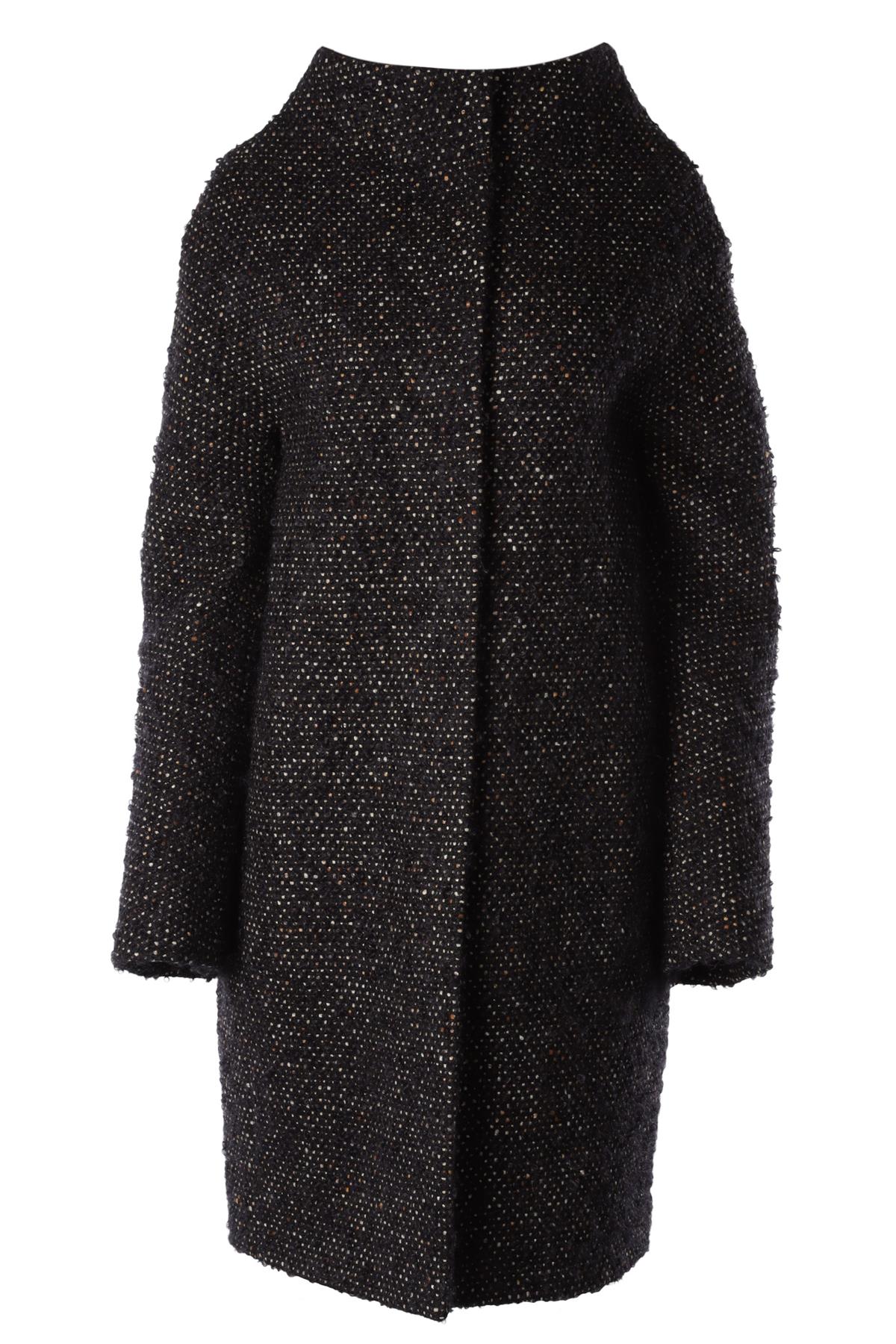 JIL SANDER NAVY WOOL COAT EU 34 UK 6